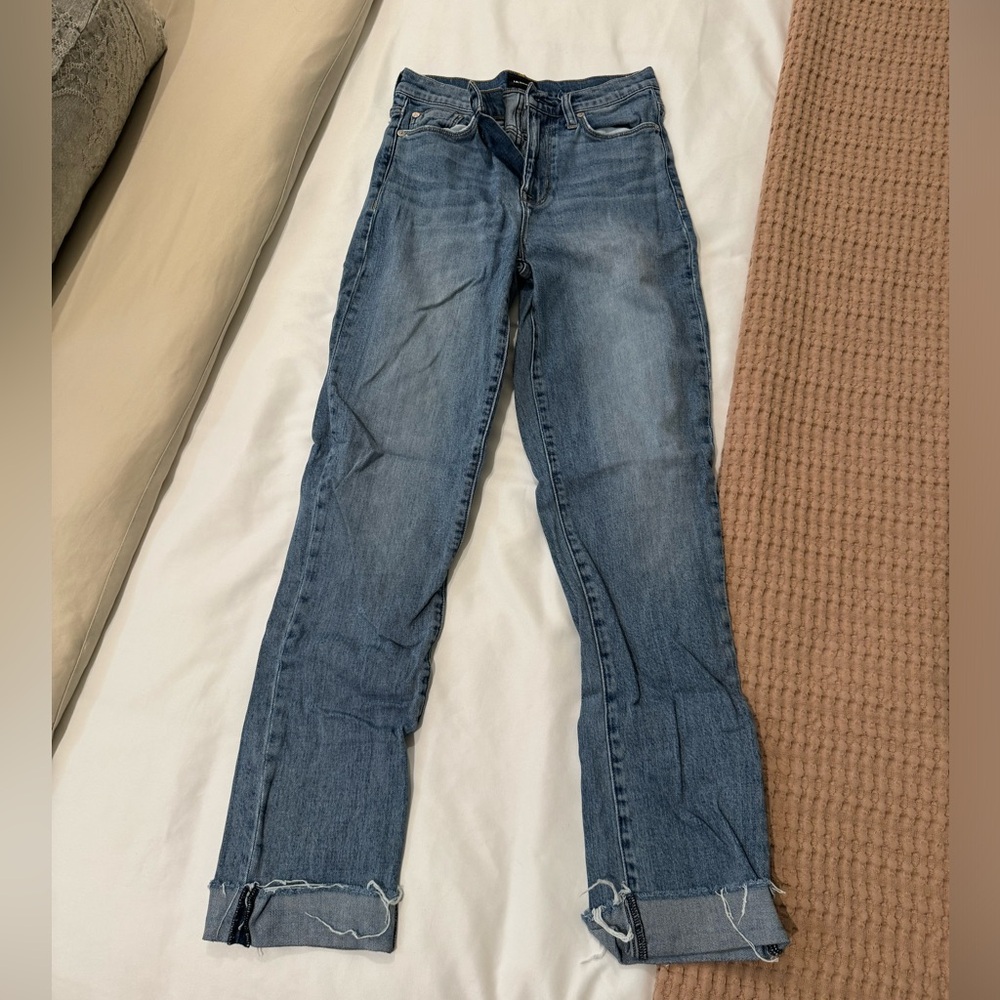 Hudson Deep Cuff Straight Crop